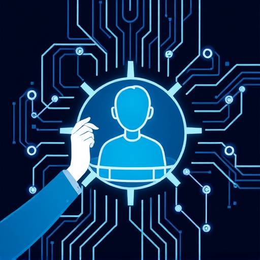 Illustration of a person exercising their rights, symbolizing user control over their data