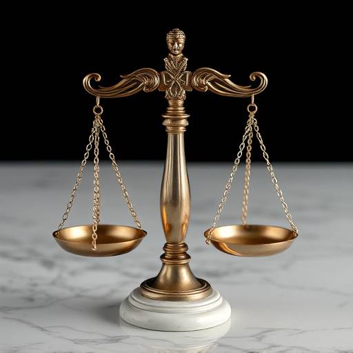 Image of the scales of justice representing governing law
